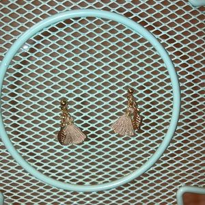 tassel and feather earrings!!